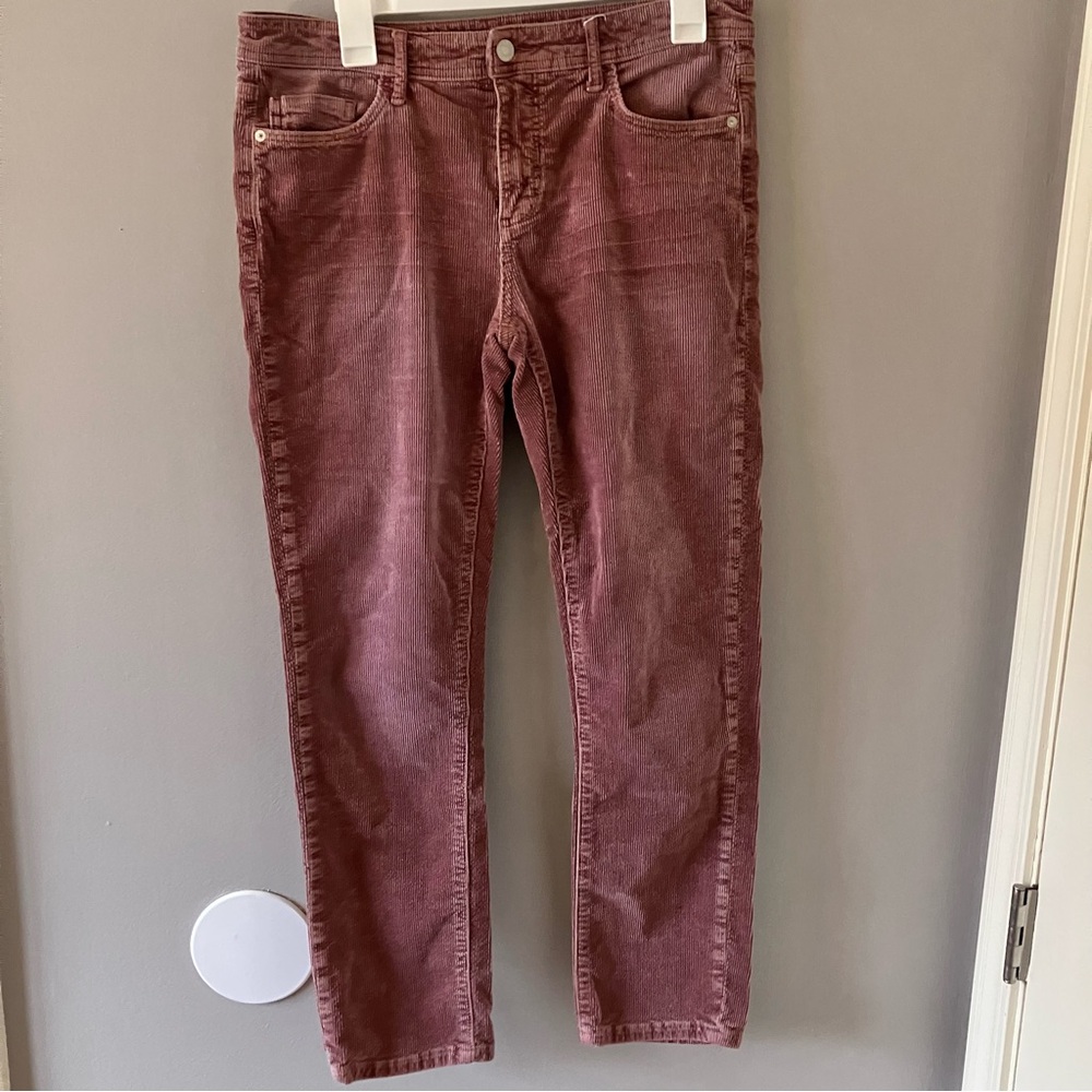 Pilcro Rose Slim Boyfriend Crop Corduroy Pants Size 29 - Picture 2 of 8